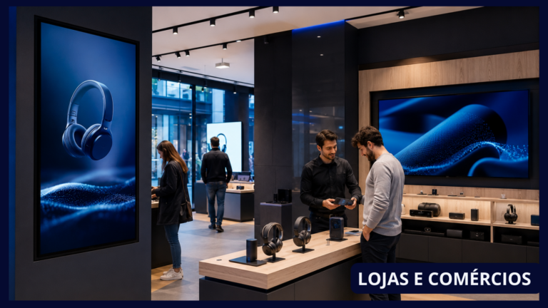 Sistema audiovisual para lojas